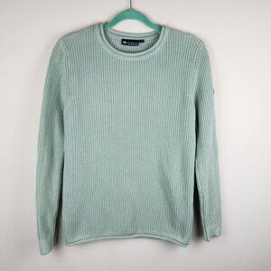 Hublot Mode Marine France Roll Neck Fisherman Sweater Light Teal sz M